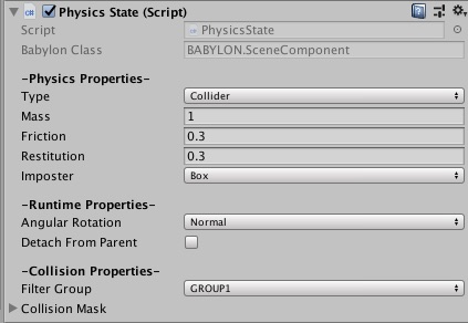 Physics State Component